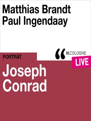 cover image of Joseph Conrad--lit.COLOGNE live